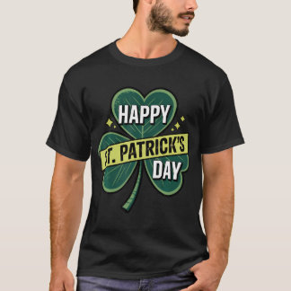 Camiseta Feliz Dia de São Patrício Trevo Festa Amantes Fest