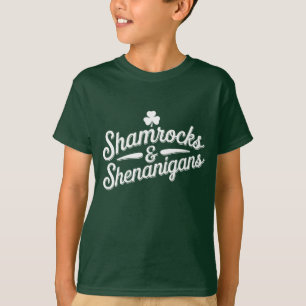 Camiseta Feliz Dia de São Patrício Trevo Sortudo&Brincadeir