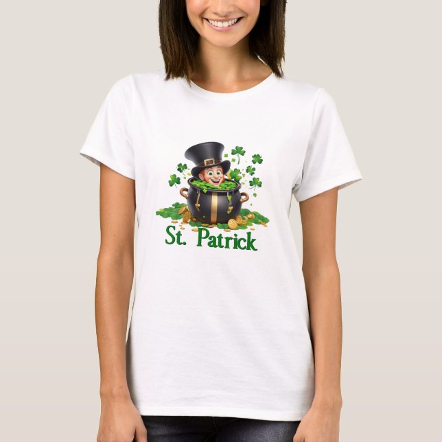 Camiseta Feliz Dia de São Patrick (Frente)
