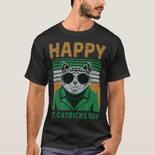 Camiseta Feliz Dia de St Catricks Humor de Gato St. Patrick