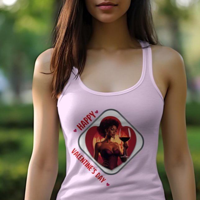 Camiseta Feliz dia de Velentine - a alegria do coração (Criador carregado)