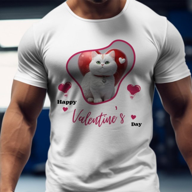 Camiseta Feliz dia de Velentine - Afetação (Criador carregado)
