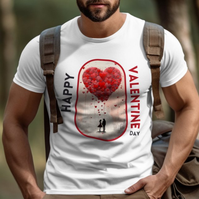 Camiseta Feliz Dia de Velentine - Amor à Chama Eterna (Criador carregado)