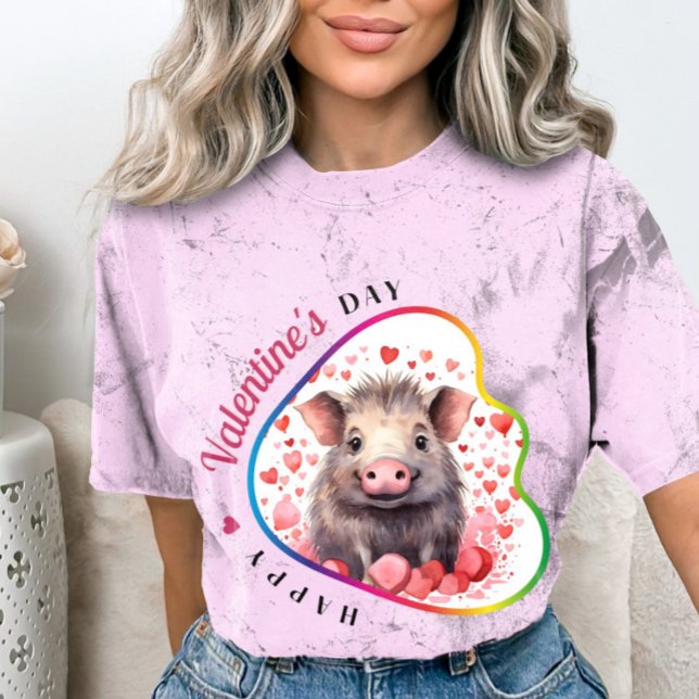 Camiseta Feliz Dia de Velentine - Amor Encantado (Criador carregado)