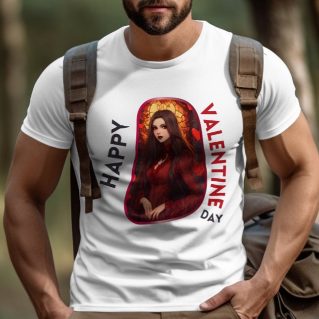 Camiseta Feliz dia de Velentine - Amorosos Sussurros Apaixo (Criador carregado)