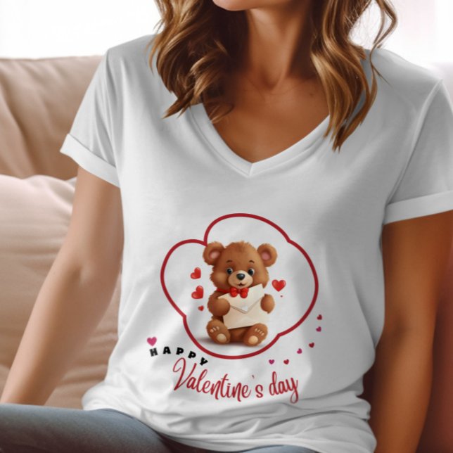 Camiseta Feliz dia de Velentine - Delícia (Criador carregado)