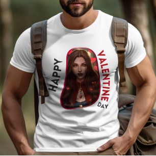 Camiseta Feliz Dia de Velentine - História do Amor