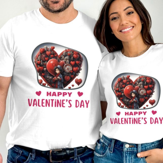 Camiseta Feliz dia de Velentine - Intensidade (Criador carregado)