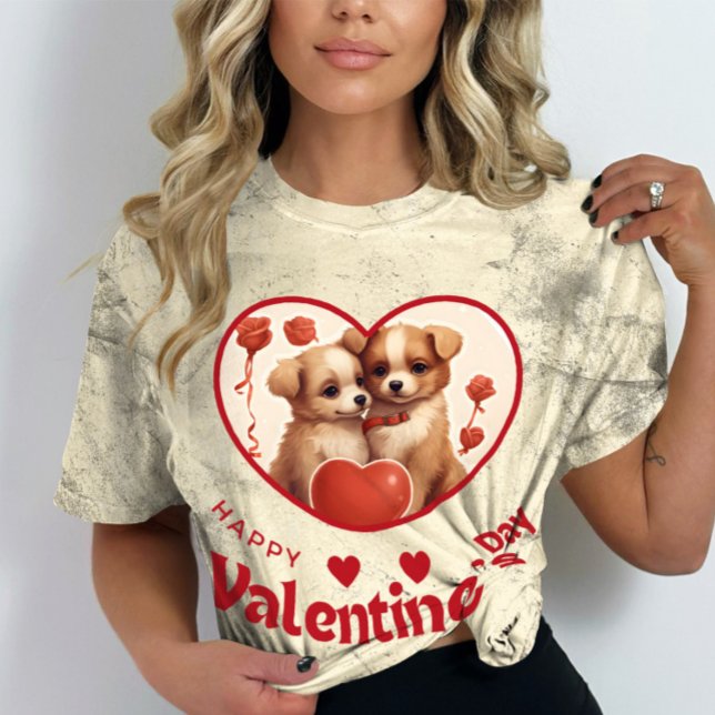 Camiseta Feliz dia de Velentine - Sonhadora Adoração (Criador carregado)