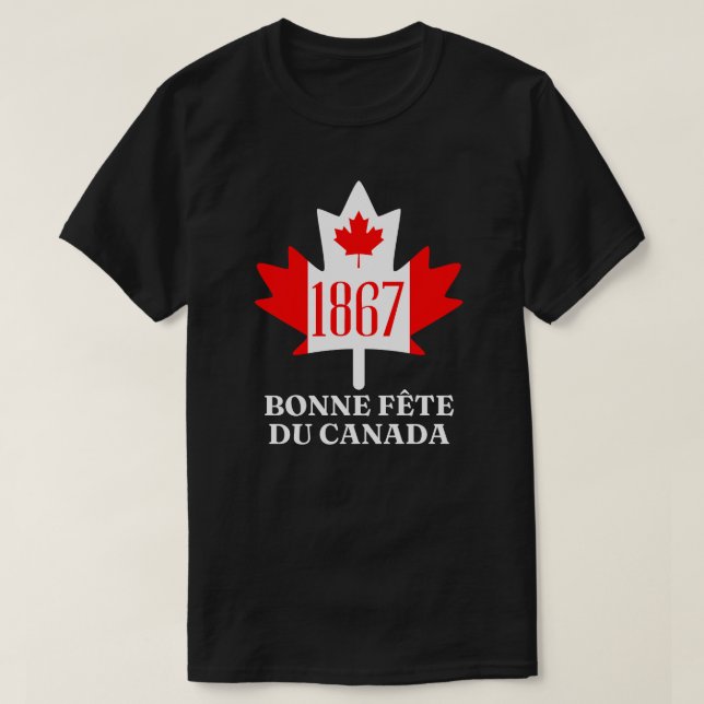 Camiseta Feliz Dia do Canadá (Frente do Design)