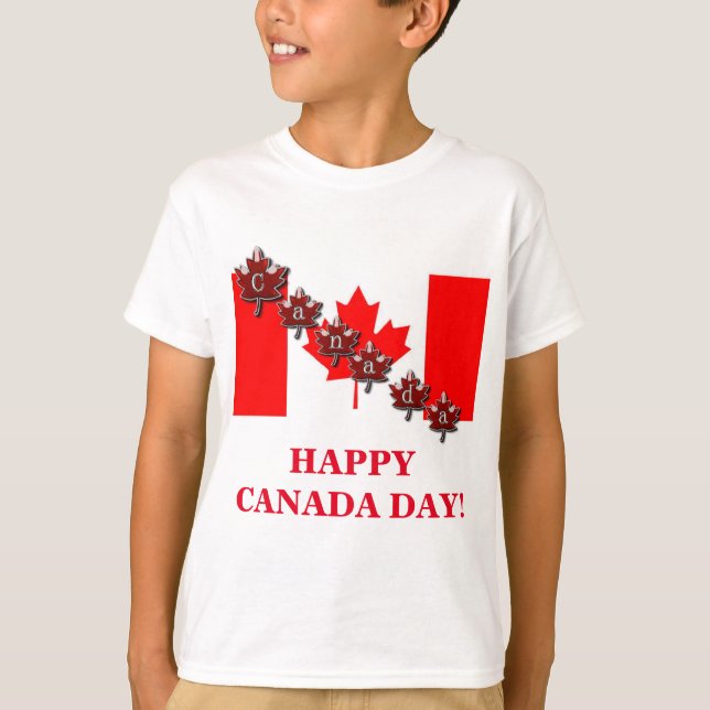 CAMISETA FELIZ DIA DO CANADÁ! (Frente)
