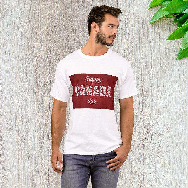 Camiseta Feliz Dia do Canadá (Criador carregado)