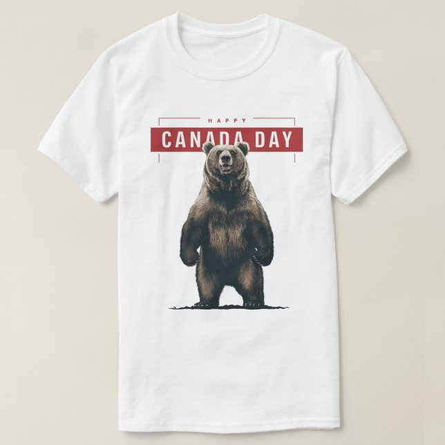 Camiseta Feliz Dia do Canadá (Frente do Design)