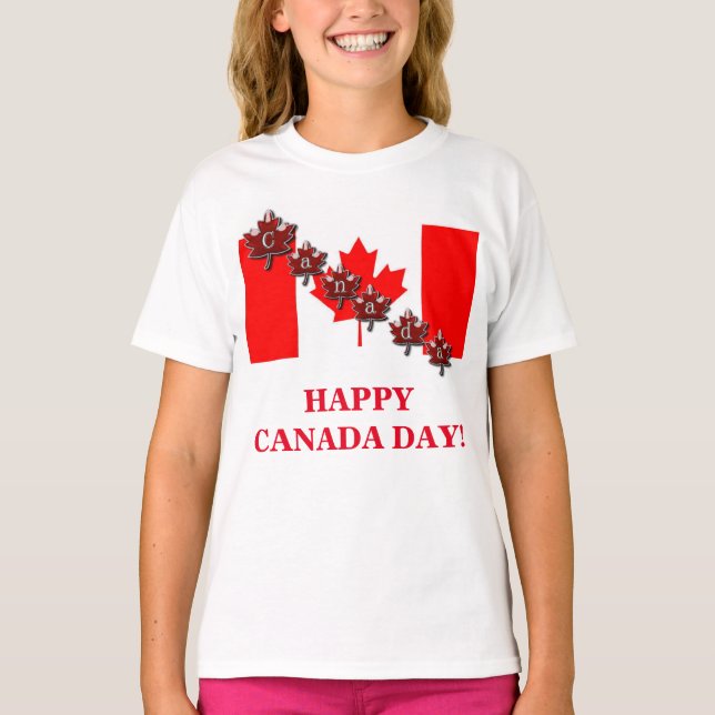 CAMISETA FELIZ DIA DO CANADÁ! (Frente)