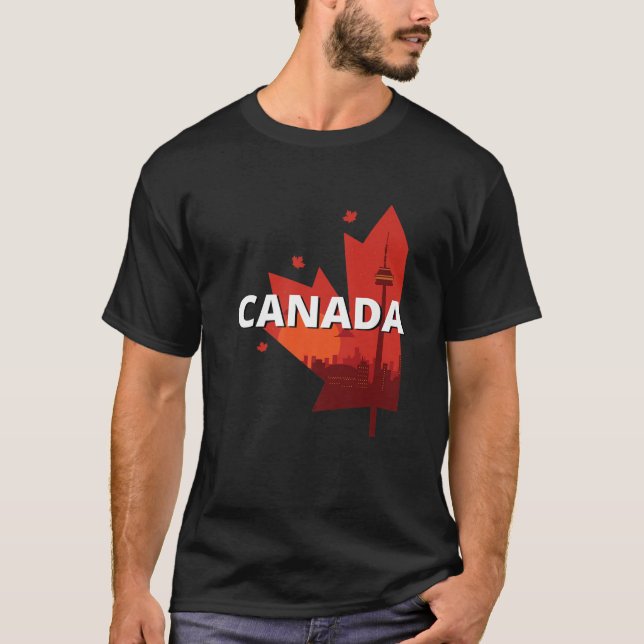 Camiseta Feliz dia do Canadá 1 de julho Família canadense c (Frente)