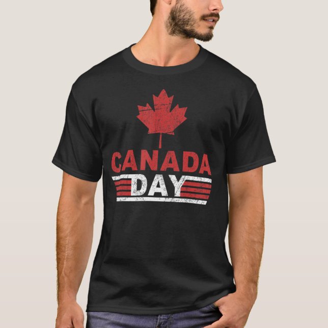 Camiseta Feliz Dia do Canadá 2022 Maple Leaf Canada Day (Frente)