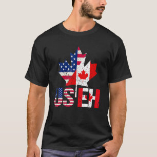 Camiseta Feliz Dia do Canadá, Americano, Bandeira Useh Prid