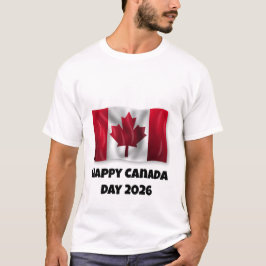 Camiseta Feliz Dia do Canadá Masculina