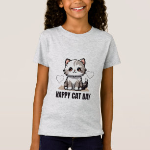 Camiseta Feliz Dia do Gato