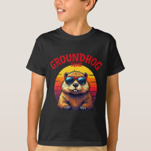 Camiseta Feliz Dia do Groundhog 2025 Equipe Engraçada do Gr
