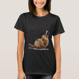 Camiseta Feliz Dia do Groundhog Dia do Ground Hog Fantasia
