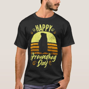 Camiseta Feliz Dia do Groundhog Funny Groundhog