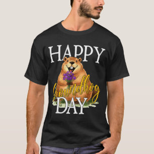 Camiseta Feliz Dia do Groundhog, Meme Engraçado do Groundho