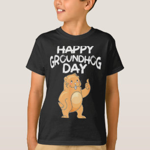 Camiseta Feliz Dia do Groundhog Presentes Divertidos para A