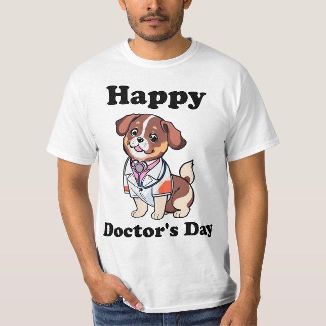 Camiseta Feliz Dia do Médico (Frente)