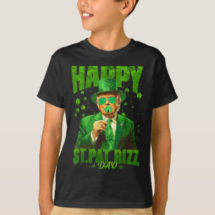Camiseta Feliz Dia do Pat Rizz Divertido Dia de São Patríci