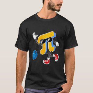 Camiseta Feliz Dia do Pi Amantes de Boliche Símbolo Pi Prof