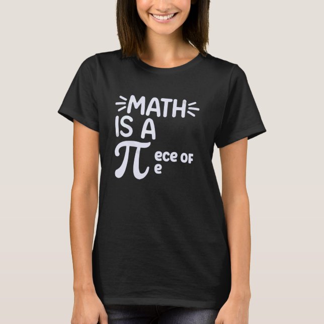 Camiseta Feliz Dia do Pi Professor de Matemática Matemática (Frente)