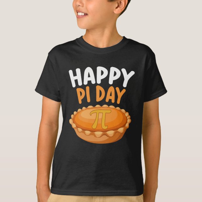 Camiseta Feliz Dia Do Pi Torta Matemática Matemática Arco-í (Frente)