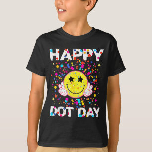 Camiseta Feliz Dia do Ponto Crianças Colorido Meninas Menin
