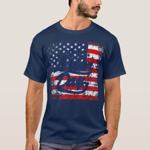 Camiseta Feliz Dia do Trabalho Feriado Americano Bandeira F
