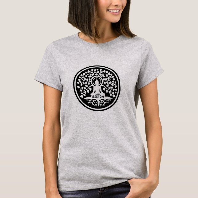 Camiseta Feliz Dia do Vesak (Frente)