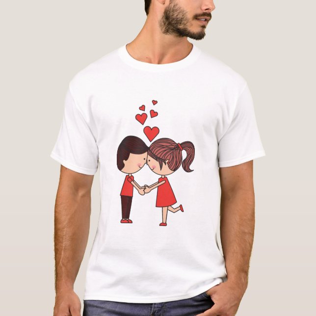 Camiseta Feliz Dia dos Namorados (Frente)
