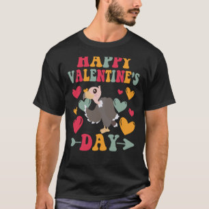 Camiseta Feliz Dia dos Namorados Abutre Coração Adorável