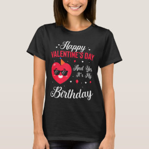 Camiseta Feliz Dia dos Namorados & Sim É Meu Aniversári