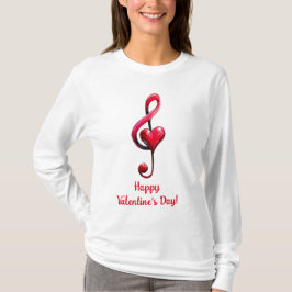 Camiseta Feliz Dia dos Namorados Música do Amor