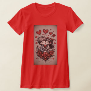 Camiseta Feliz Dia dos Namorados Presente Personalizado