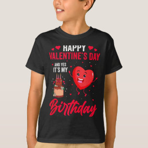 Camiseta Feliz Dia dos Namorados & Sim É o Meu Aniversário