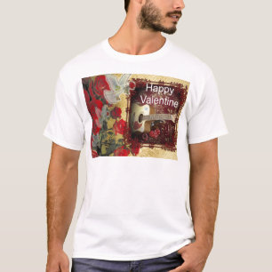 Camiseta Feliz Dia dos Namorados Sintoniza no meu coração