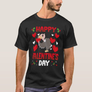 Camiseta Feliz Dia dos Namorados Vulture Heart Love Animal