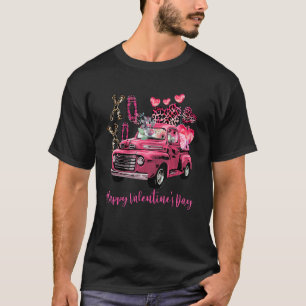 Camiseta Feliz Dia dos Namorados Xadrez Vermelha Coupl de C
