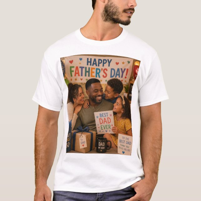 Camiseta Feliz dia dos pais (Frente)