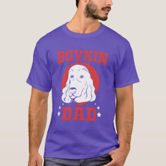 Camiseta Feliz Dia dos Pais Cachorro Cara Boykin Spaniel Pa
