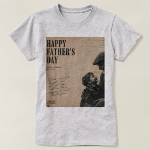 Camiseta Feliz Dia dos Pais Carta Vintage e Vô 