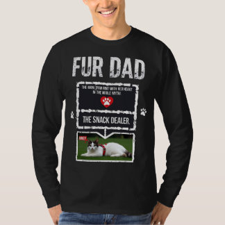 Camiseta Feliz Dia dos Pais, Pai de Gato, Eu Amo Meu Pai