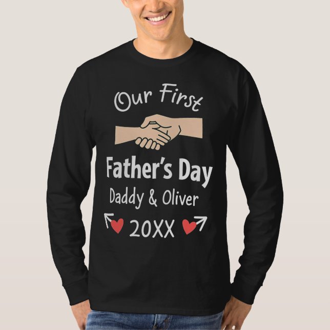 Camiseta Feliz Dia dos Pais papai (Frente)